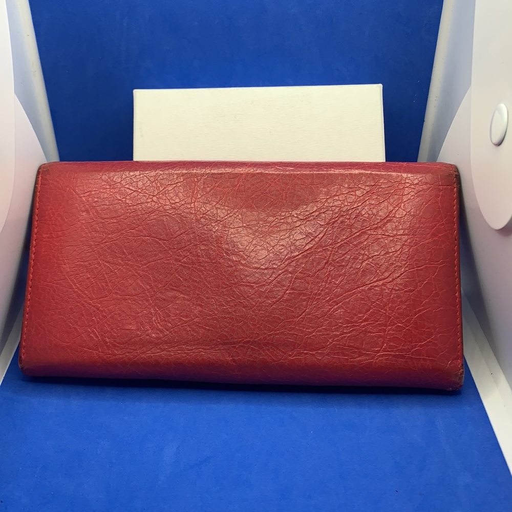 BALENCIAGA • AGNEAU WALLET
Coquelicot Lambskin Leather - Picture 2 of 9